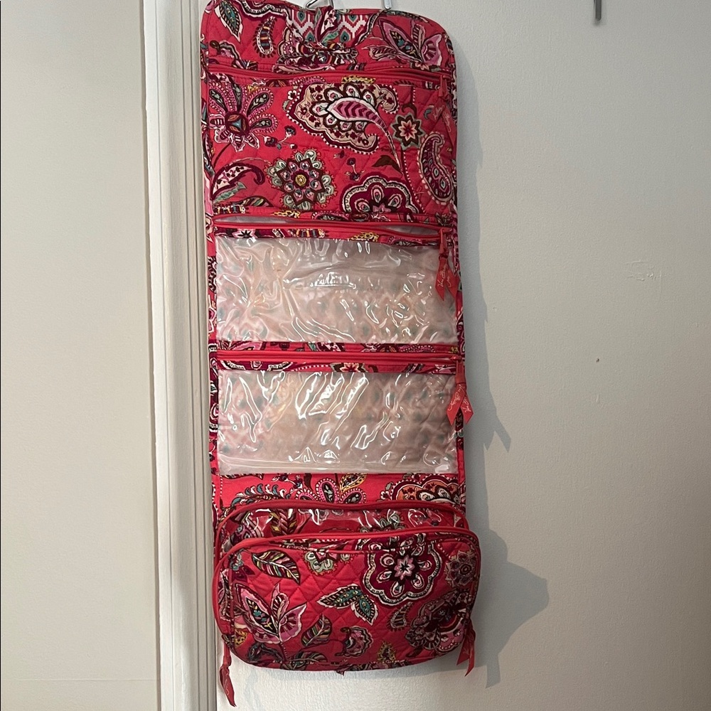 Vera Bradley Floral Pink Hanging Organizer Bag